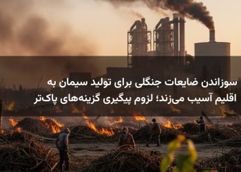 سوزاندن ضایعات جنگلی برای تولید سیمان به اقلیم آسیب می‌زند؛ لزوم پیگیری گزینه‌های پاک‌تر