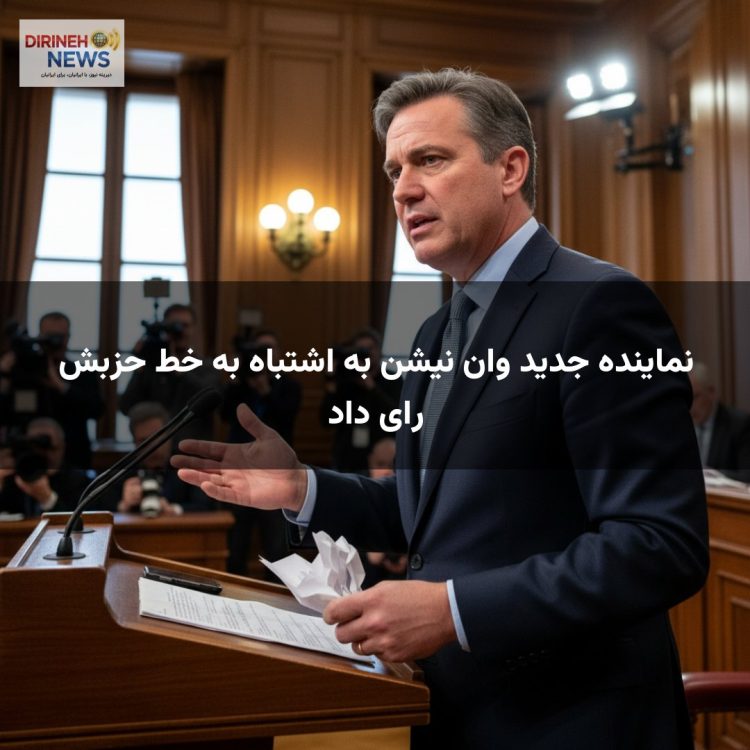نماینده جدید وان نیشن به اشتباه به خط حزبش رای داد