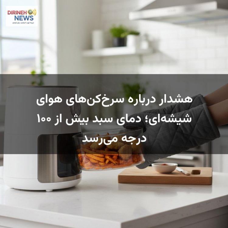 هشدار درباره سرخ‌کن‌های هوای شیشه‌ای؛ دمای سبد بیش از ۱۰۰ درجه می‌رسد