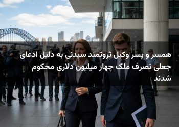 همسر و پسر وکیل ثروتمند سیدنی به دلیل ادعای جعلی تصرف ملک چهار میلیون دلاری محکوم شدند