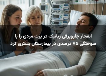 انفجار جاروبرقی رباتیک در پرت مردی را با سوختگی ۷۵ درصدی در بیمارستان بستری کرد