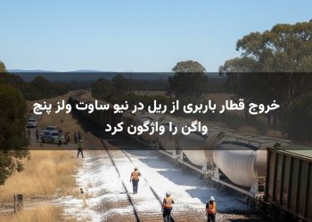 خروج قطار باربری از ریل در نیو ساوت ولز پنج واگن را واژگون کرد