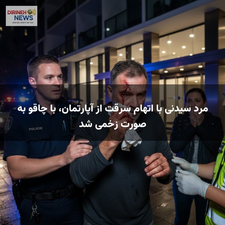 مرد سیدنی با اتهام سرقت از آپارتمان، با چاقو به صورت زخمی شد