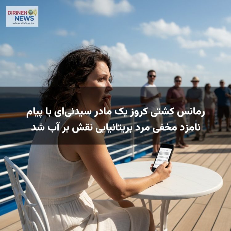 رمانس کشتی کروز یک مادر سیدنیای با پیام نامزد مخفی مرد بریتانیایی نقش بر آب شد
