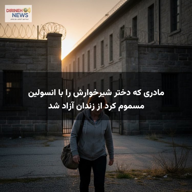 مادری که دختر شیرخوارش را با انسولین مسموم کرد از زندان آزاد شد