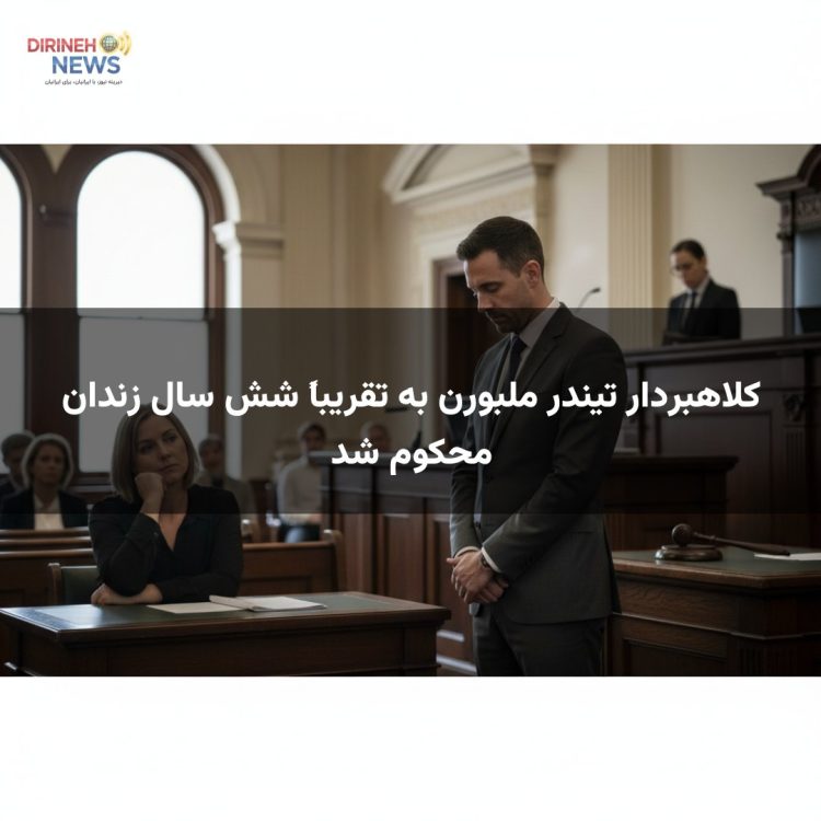 کلاهبردار تیندر ملبورن به تقریباً شش سال زندان محکوم شد