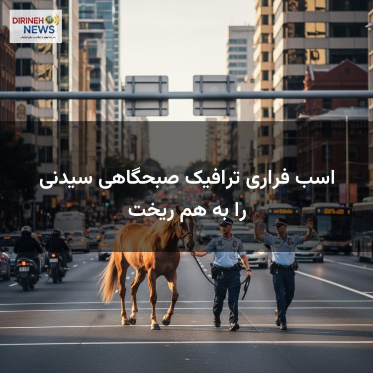 اسب فراری ترافیک صبحگاهی سیدنی را به هم ریخت