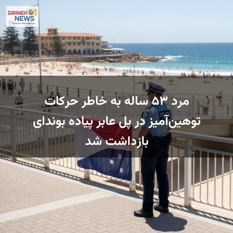 مرد ۵۳ ساله به خاطر حرکات توهین‌آمیز در پل عابر پیاده بوندای بازداشت شد